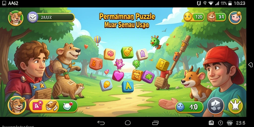 Tampilan gameplay AA62 yang menarik dalam genre Puzzle.