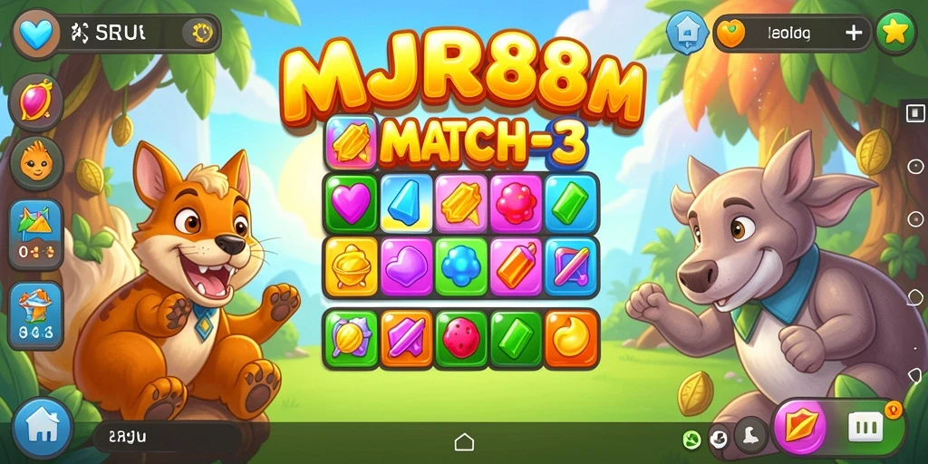 Tampilan gameplay AJR88 yang seru dan penuh warna.