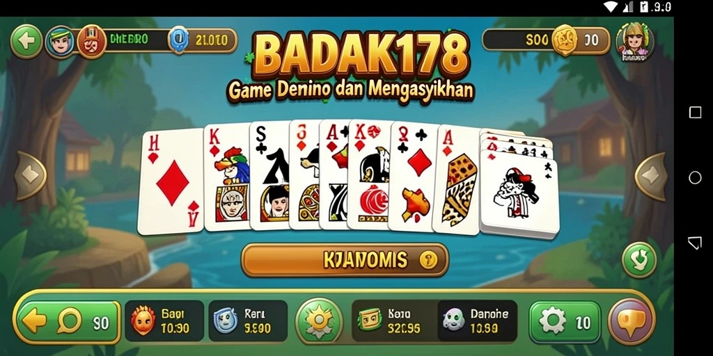 Tampilan gameplay seru dari game Domino BADAK178.