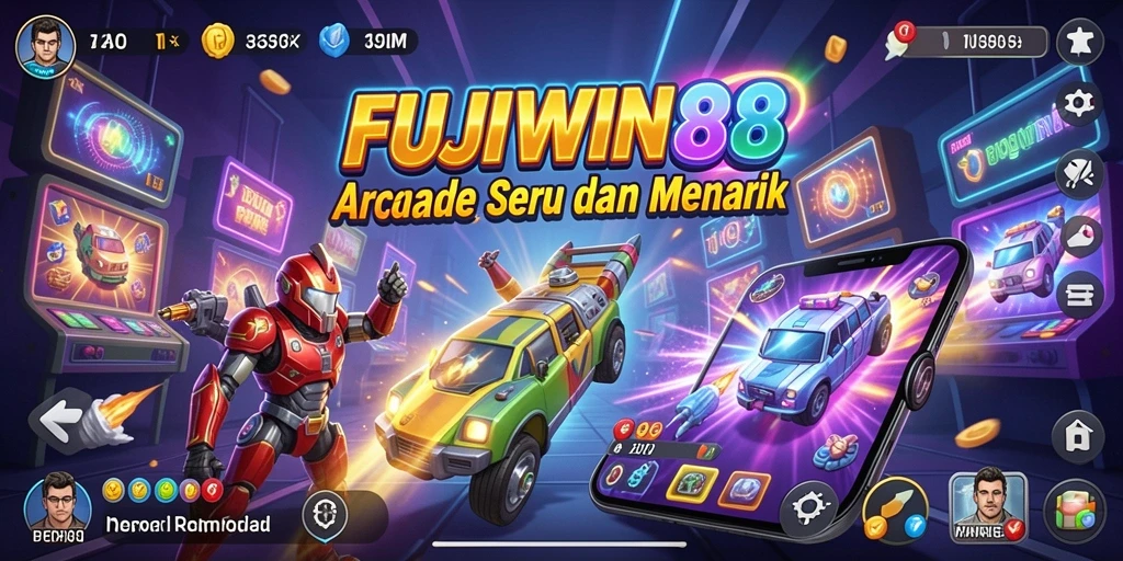 Screenshot gameplay FUJIWIN88 menampilkan aksi seru dalam permainan Arcade.