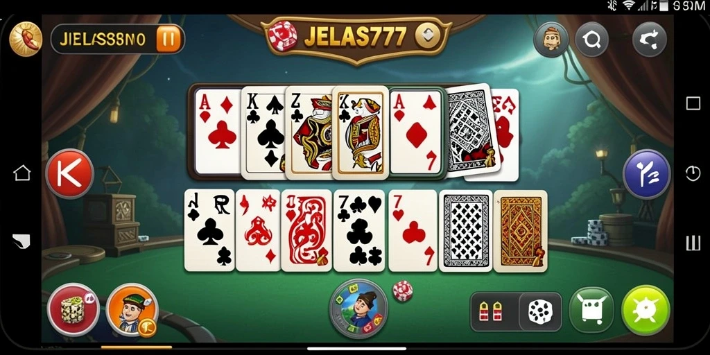 Screenshot JELAS777 menampilkan gameplay Domino yang seru dan menyenangkan.