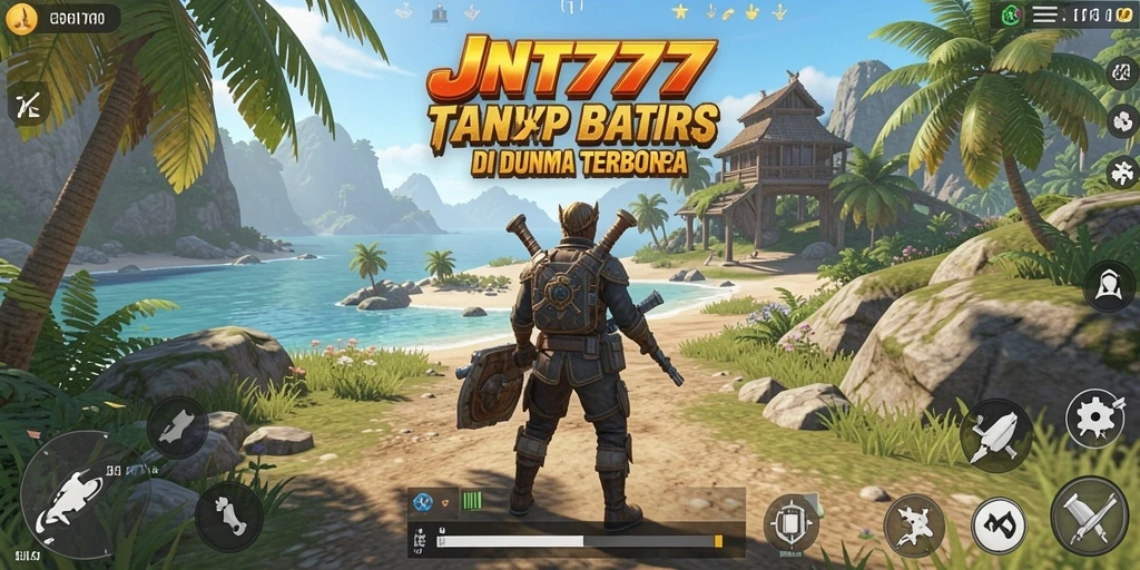 Tampilan gameplay JNT777 menunjukkan petualangan seru di dunia terbuka.