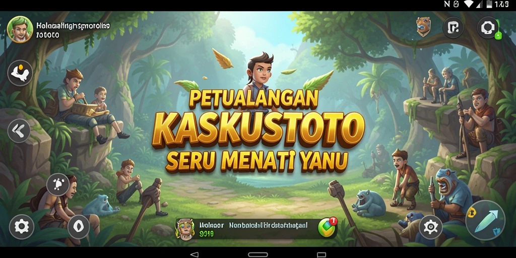 Screenshot gameplay KASKUSTOTO menunjukkan keindahan dunia petualangan.