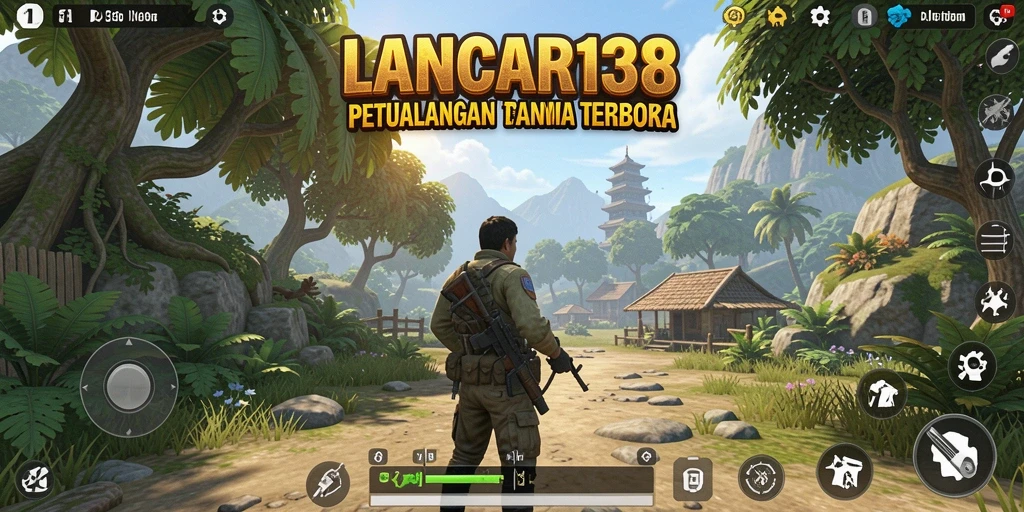 Screenshot dari gameplay LANCAR138 yang menampilkan petualangan di dunia terbuka.