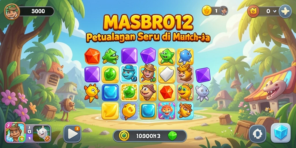 Tangkapan layar permainan <strong>MASBRO12</strong> yang penuh warna dan seru.