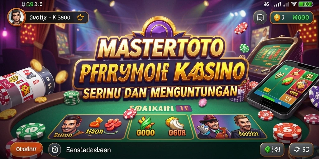 Tampilan grafis menakjubkan dari gameplay MASTERTOTO Kasino.
