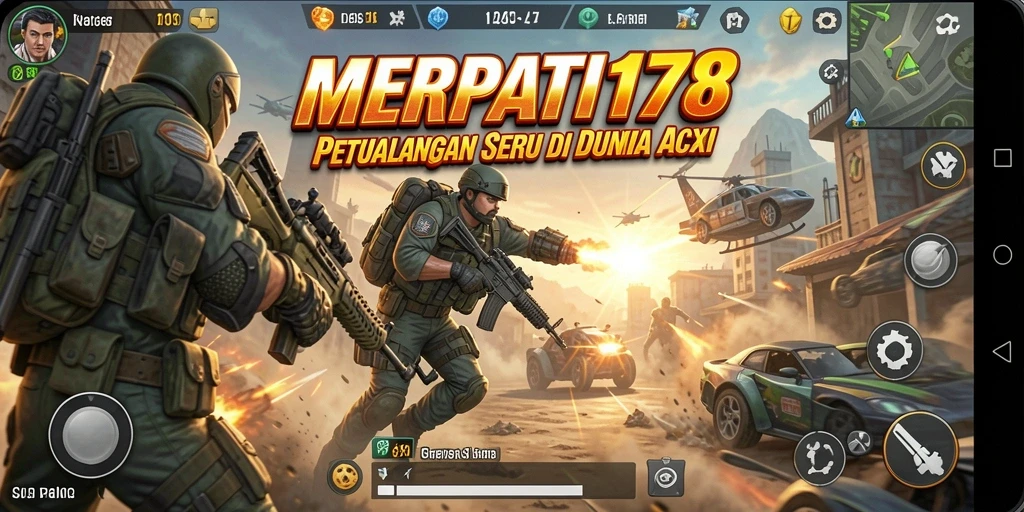 Tangkapan layar dari gameplay mendebarkan dalam MERPATI178.