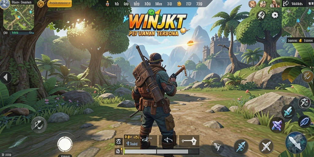 Screenshot gameplay <strong>WINJKT</strong> menampilkan dunia terbuka yang menakjubkan dan interaksi karakter.