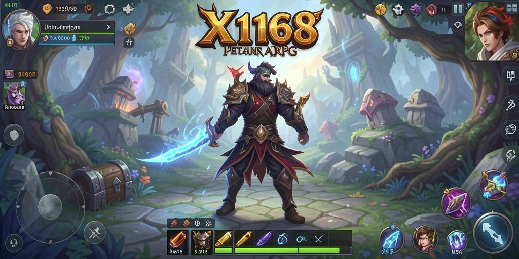 Tampilan dinamis dari gameplay seru X168 yang menantang.